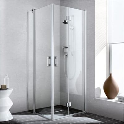 Kermi Liga corner entry swing folding door 2-piece 100 cm, half part right for shower LI2CR103201AK