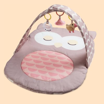 Hape Speelboog Uil Sina - Babygym met rammelaar, spiegel en bijtring, vanaf 0 maanden