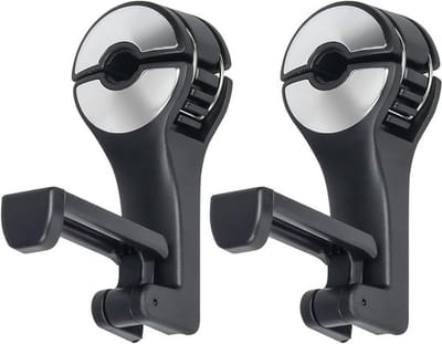 2-in-1 Auto Hoofsteun Haak met Telefoonhouder, 360° Rotatie, Universele Hoofsteun Haken voor Tassen, Portemonnees en Speelgoed, Handige Accessoires voor in de Auto