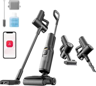 Roborock F25 ACE Combo-Vloerreiniger-5-in-1 Draadloze Nat Droog stofzuiger-Elektrische dweil-20000Pa-AI-ondersteunde wielen-app-bediening-4 Standen-180° Plat Ontwerp-5min Droog-90°C Zelfreiniging-Automatisch schoonmaakmiddel