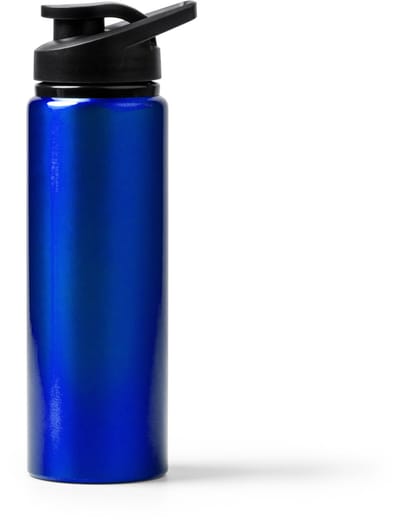 Aluminium drinkfles met metallic afwerking 800 ml kleur Kobalt Blauw Raiden model Raiden Geschikt voor laser techniek
