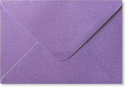 Cards & Crafts 50 Luxe Metallic C6 enveloppen - Lila - 16,2x11,4 cm - 110 grams - 162x114mm