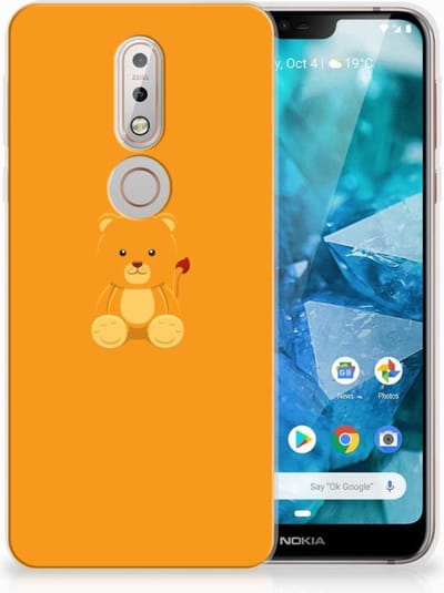 Nokia 7.1 Telefoonhoesje met Naam Baby Beer