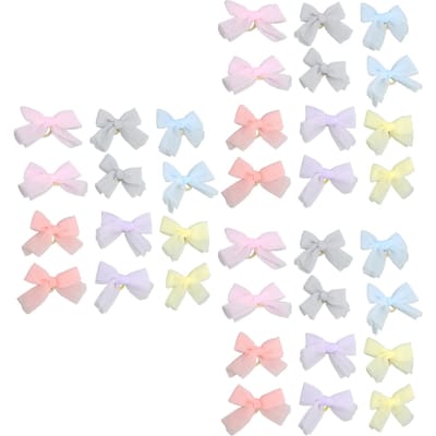 36PCS Nœuds pour Cheveux de Chien Nœuds Papillon Mignons et Tendance pour Cheveux d'Animaux de Compagnie avec Élastique pour le Toilettage des Cheveux de Chien white