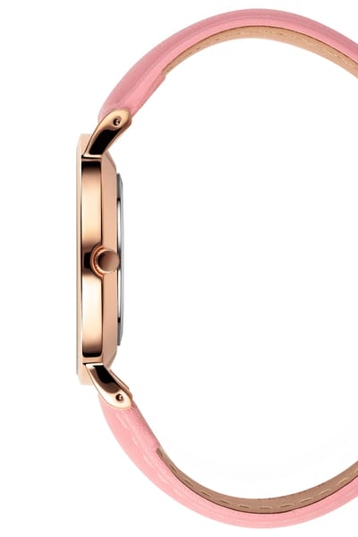 Orphelia Perla OF711808 Horloge - Leer - Roze - Ø 36 mm