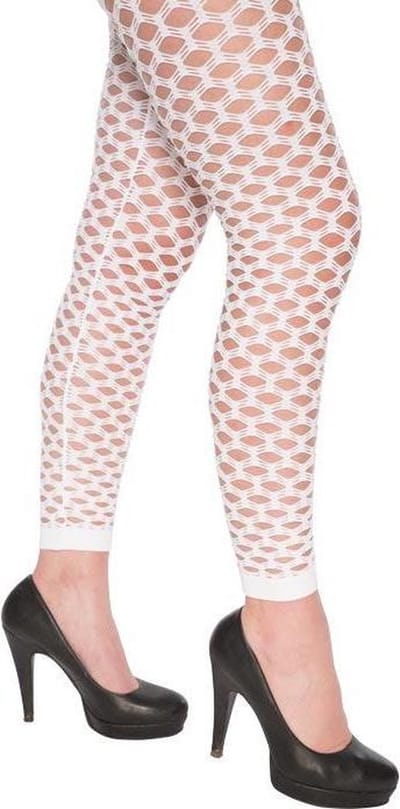 Legging + gaten wit (mt S/M)