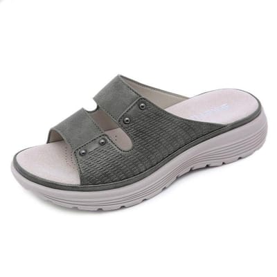 Slippers grote maat damessandalen platformschoenen damessandalen zomer sandalen binnen buiten slee teenslippers strandschoenen vrouwelijk Ks90 40 groen