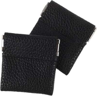 Koffiepouch Reistas - Opbergzakje - Vers Houden - Luchtdichte Sluiting - 5 x 5 x 0.7 cm - Zwart
