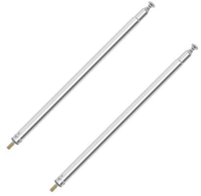 Telescopische Antenne 2-Pack M3 - 7 Secties voor AM FM Radio, TV, RC Auto, Vliegtuig en Afstandsbediening - Uittrekbare Lengte 730mm