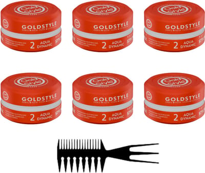 Gold Style Haar Wax Gold Nummer 02 AQUA DYNAMIC 6 stuks - Styling Haar Wax - Haar Wax Mannen