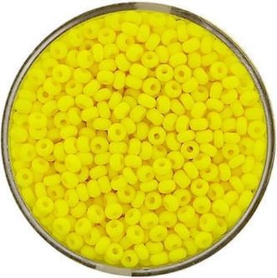9384-4 Rocailles geel mat 2.6mm