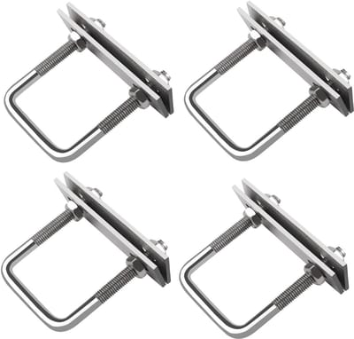 Dailygoods- U-beugel 80 mm - U-bout M8 - 4 stuks - roestvrij staal - sterk draagvermogen - corrosiebestendig