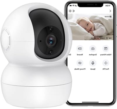 Huisdiercamera Met App - Babyfoon - Monitor Met Nachtzicht - Huisdier & Baby Camera - Draagbare Babyfoon Met Camera Bestverkocht - Hondencamera Met Bewegingsdetectie – Petcam – 2 Weg Communicatie