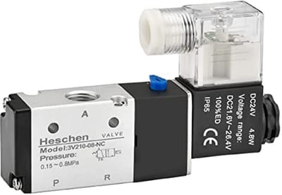 Elektrische pneumatische magneetklep 3V210-08 24VDC 4.8W PT1/4 3/2-weg