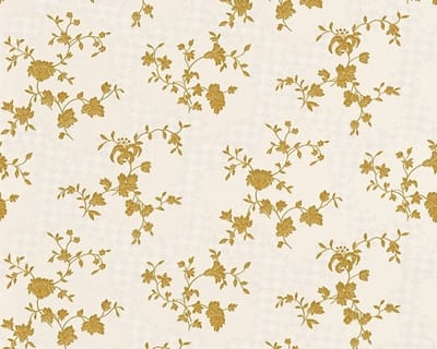 Goud bloemen behang 95485-1