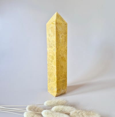 Edelsteen Gele Jaspis Toren – 21 cm | 800 gram Obelisk
