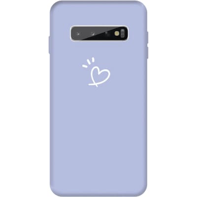 Mocaa Samsung Galaxy S10 Plus Love Heart Case Blauw