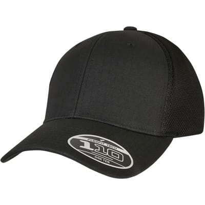 Flexfit - 110 Ripstop Mesh Snapback Pet - Zwart