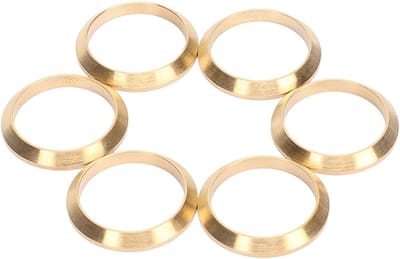 Decoratieve Nixie Tubes in Koper - Set van 6 Stuks voor DIY Klok met Ringen en Verlichting
