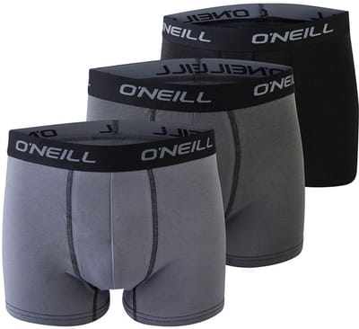 Heren boxershorts | Uni | Merk: O’Neill | Kleur: Grijs | Maat: S t/m XXL | 9 Pack
