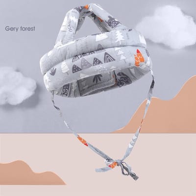 Baby Veiligheidshelm Hoofdbescherming Hoed Veiligheid Zacht Comfortabel Hoofd Veiligheid Bescherming Crash Cap Verstelbare Beschermende Hoofdbescherming gray