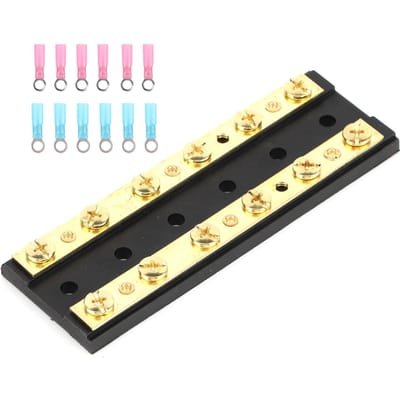 Barre omnibus indépendante double rangée 60A avec cosse à tube thermorétractable pour camion voiture yacht navire Borne 6 positions beige
