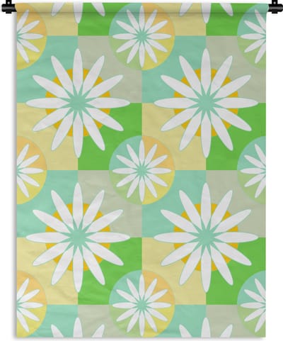 Wandkleed - Wanddoek - Bloemen - Zomer - Patronen - 150x200 cm - Wandtapijt