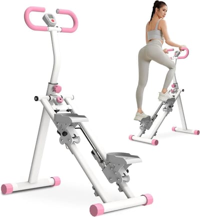 Verticale Climber - Stepper Machine - Full Body Workout - Opvouwbaar Ontwerp - Max 100 kg - Wit