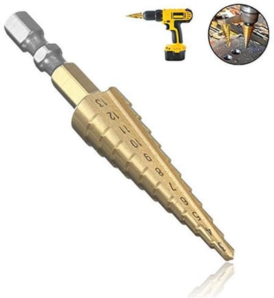 HSS Stappenboor 3-13 mm met Bithouder en Conusboor - Perfect voor Staal en IJzer