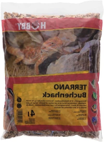 Terrarium Beukenhak - Reptielen Substraat - Droge Terraria Inrichten - Natuurlijke Bodembedekking - 4 Liter - Bruin