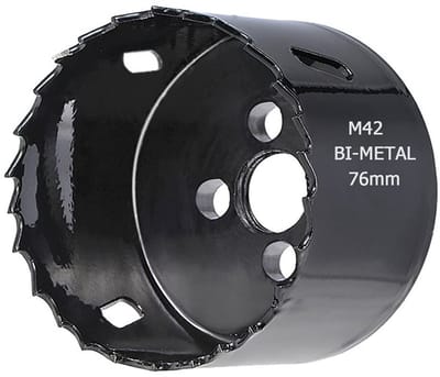 Gatenzaagblad 76 mm voor Metaal en Hout, Bi-Metaal Boren