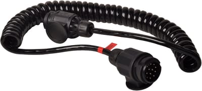 Premium verloop spiraalkabel - 2x 13-polige stekker - 90 tot 250 cm - 13 aderig