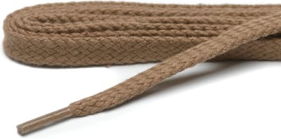 Schoenveters leverbeige plat 70 cm 4-6 gaatjes