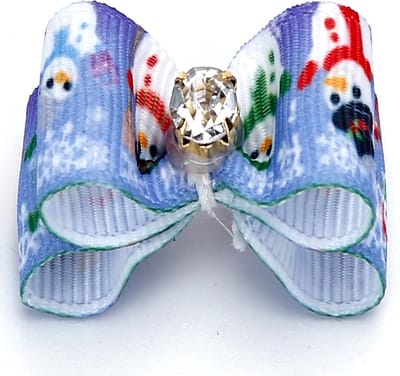 Nobleza Haarelastiek met strik voor huisdier - Hondenstrikje haar - Kattenstrikje haar - Vlinderstrikje dier - 3,8 cm - Donkerblauw - 2 stuks