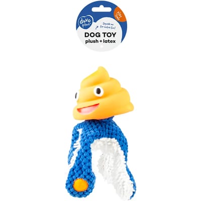 Duvoplus - Speelgoed Voor Dieren - Hond - Pluche & Latex Octopus 22x22x12cm Oranje/blauw - 1st