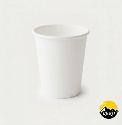 KURTT Koffiebekers Wit 7,5oz 180ml - Kartonnen To Go Bekers - Stevige bekers - 2500 stuks