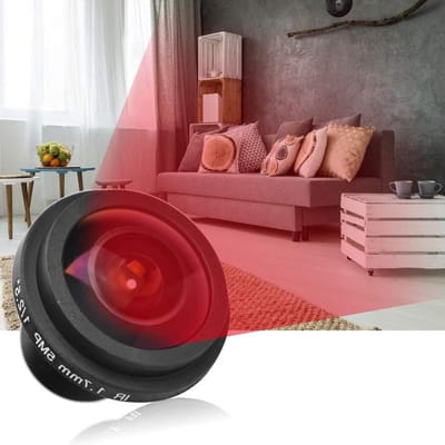 Groothoeklens - Fisheye lens - Beveiliging thuis - 170 graden zicht - 17 mm - Zwart