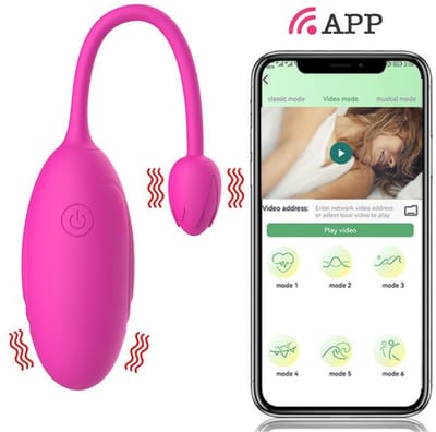 Oneay Vibrator speciaal voor vrouwen – Bluetooth-appbediening, meerdere standen, USB-opladen, seksspeeltje voor volwassenen ter bevordering van de opwinding.