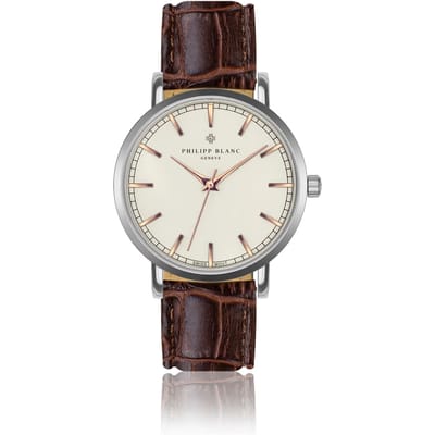 Krokodillenleren horloge Philipp Blanc Basel
