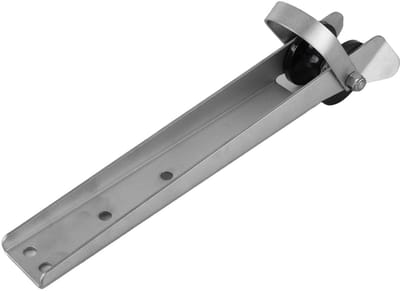 Dailygoods- Boeganker 15" RVS - Zelflancerende Beugel - Robuust/roestbestendig - Veelzijdig gebruik - Eenvoudige installatie - Betrouwbare kwaliteit - Ankerrol