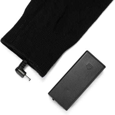 Chaussettes Chauffantes Électriques à Piles Chaussettes Chauffantes pour Temps Froid pour Hommes et Femmes Équitation Extérieure Camping Randonnée black