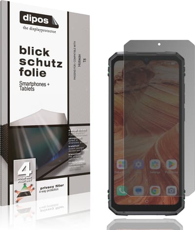 dipos – Matte Privacy Screenprotector geschikt voor Hotwav T8 | Anti-Spy Beschermfolie
