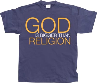 Hybris God Is Bigger Than Religion -T-shirt SH-1-15025-LFH2-2