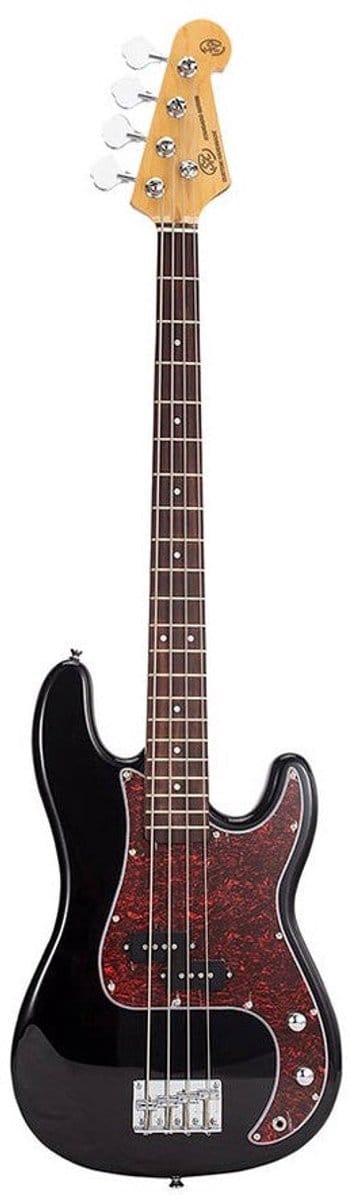 Elektrische basgitaar - SX BD2/BK - Standard Series - P-Style - 4-snarig - Zwart - Inclusief tas