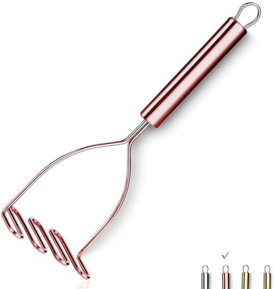 Unyqoos ® Hoogwaardige Aardappelstamper Met Luxe Roségouden Afwerking Voor Perfecte Puree