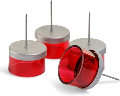 4x kaarsenhouders rode waxinelichthouder waxinelichtglazen kaarsenhouders om kaarsenprikkers in te steken voor adventskrans 5cm