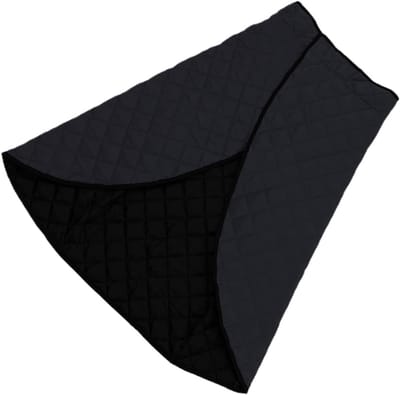 Waterdichte Schootdeken - Voetzak Ouderen - Warm Blijven Buiten - Met Antislipbandjes - 29L x 40B cm - Zwart
