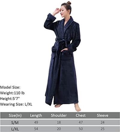 Dames Badjas Pluche Zacht Fleece Nachthemd Pyjama Slapereis Huisjas