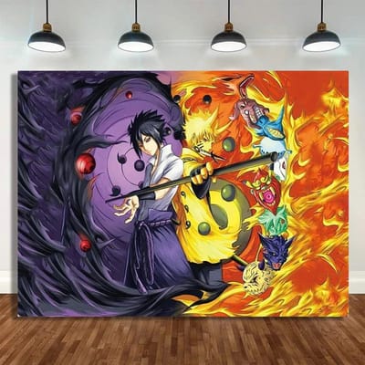 Naruto Decoraties Cartoon Verjaardag Deco Hoofdband Feestartikelen Rugzak Poster Wegwerp Feestservies Tafelkleed Borden Bekers