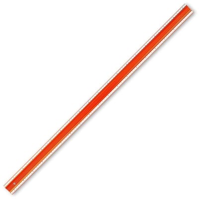 UJK Straight Edge / Rei - met metrische schaal 968 mm